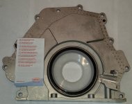 Сальник коленвала задний с крышкой 4,4D